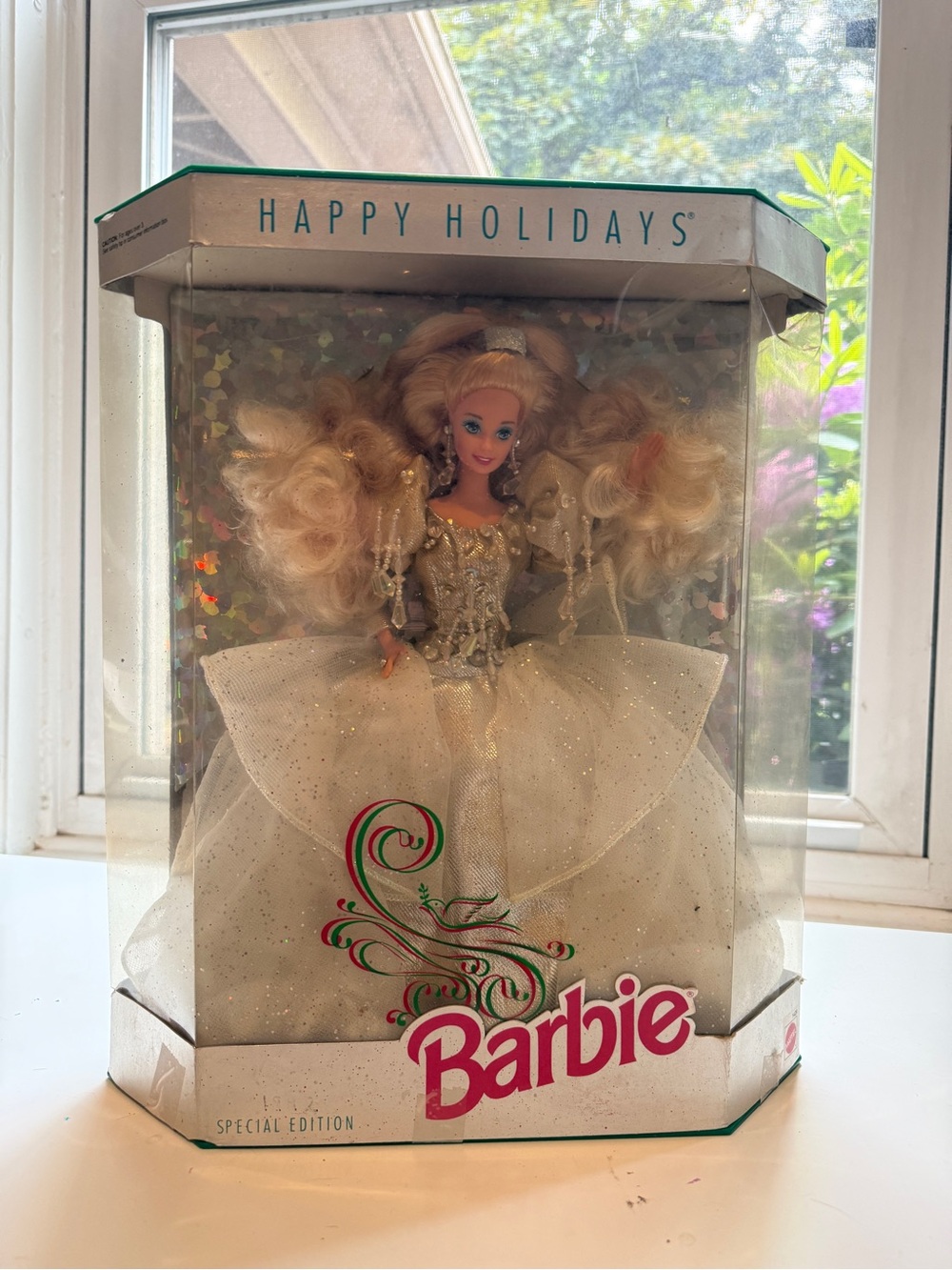 Barbie Happy Holidays Special Edition White Holiday Doll 1992